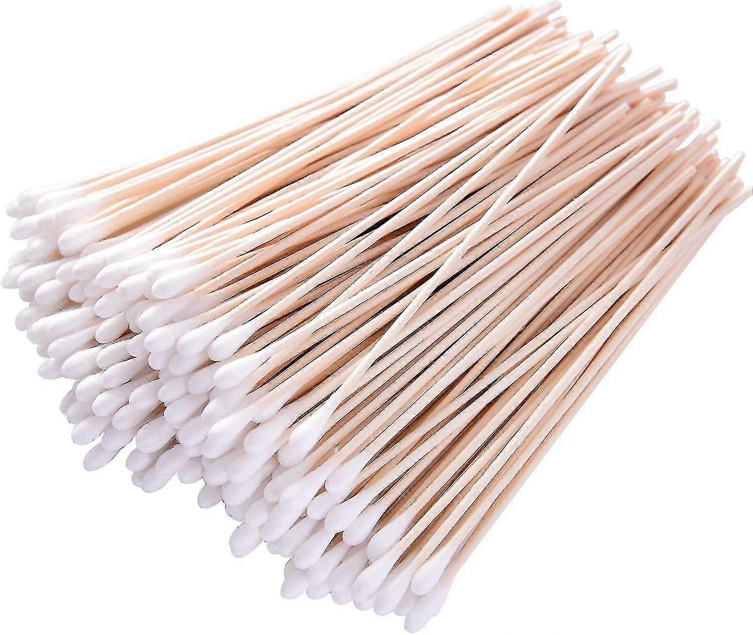 6 Zoll Lange Wattestäbchen – 400 Stück, Doppelseitig, Mit Holzstiel, Für Reinigung, Make-up & Tierpflege