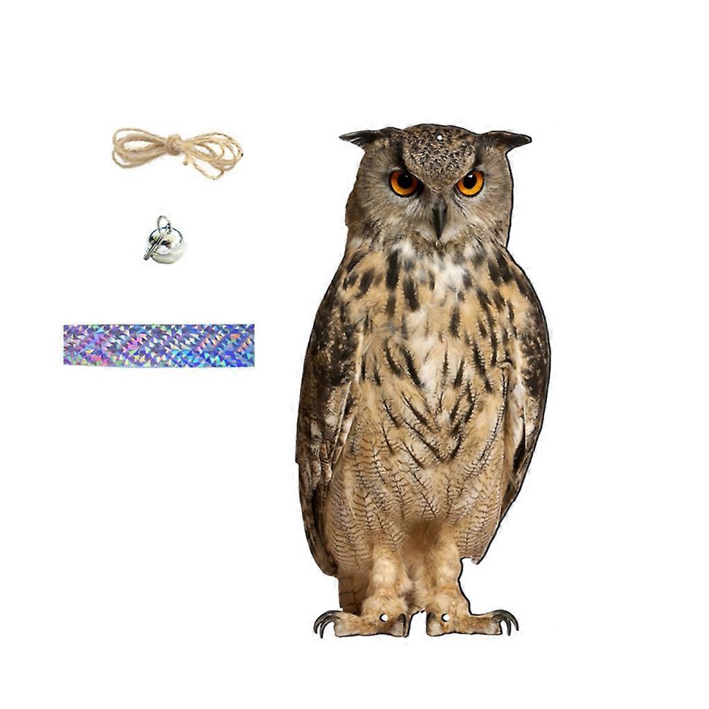 Realistic Owl Shape Bird Repeller for Outdoor Use Bird Deterrent Ringing