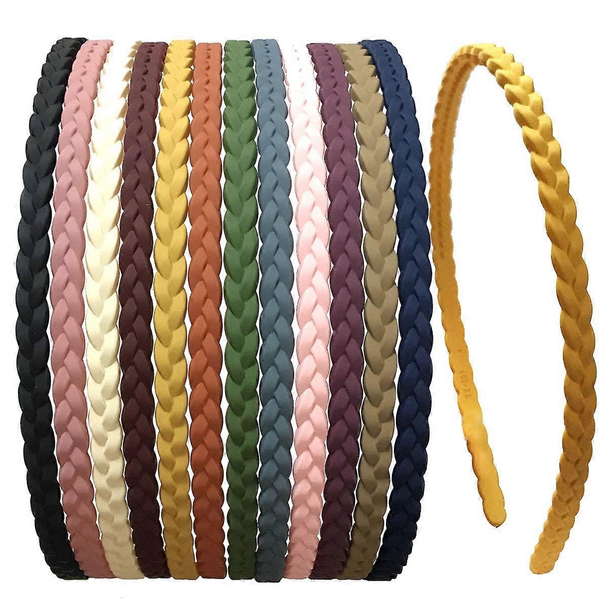 9-pack tunna pannband för tjejer