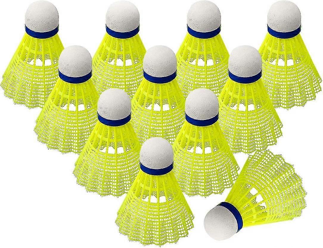12 Plastic Badminton Shuttlecock Fast Stability And Durability Shuttle