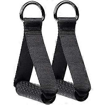 Poignées d’exercice robustes de 2 pièces, poignées de bande d’exercice de résistance, poignées de poignée de sangle de fitness
