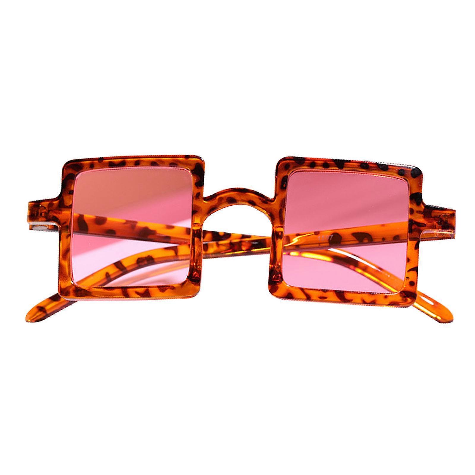 Kinder Oversized Square Sonnenbrille Trendige Flat Top Kleinkind Sonnenbrille für Mädchen Jungen 2-10 Jahre UV zum Schutz Transpar