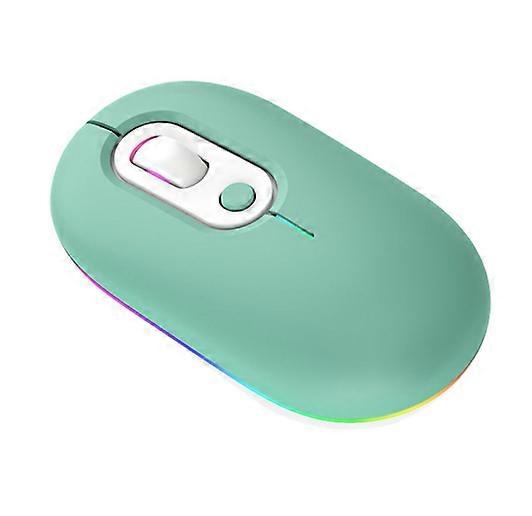 Mouse，Dual Mode Wireless Mouse with Color Light Long Distance Quiet Mouse for PC Computer Laptops
