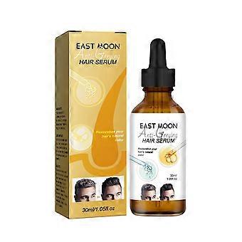 30ml de Sérum Antigrisalho, Nutriente Natural Reparação Capilar Escurecimento Capilar
