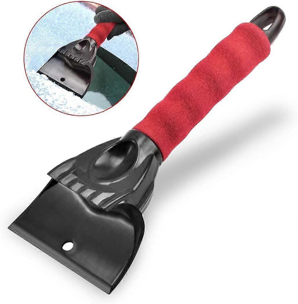 Ice scraper car, durable and stable professional handy ice scraper disc scraper red