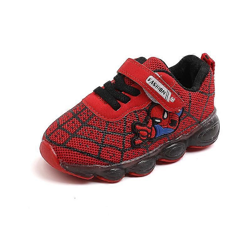 Kids Sports Shoes Spiderman Lighted Sneakers Children Led Luminous Shoes For BoysKids Sports Shoes Spiderman Lighted Sneakers Children Led Luminous Sh