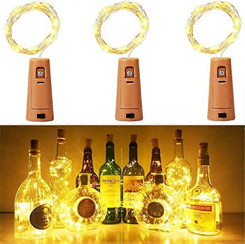 Bottle Lights Fairy Wine Cork 5pcs for Chriatmas Party Decorations