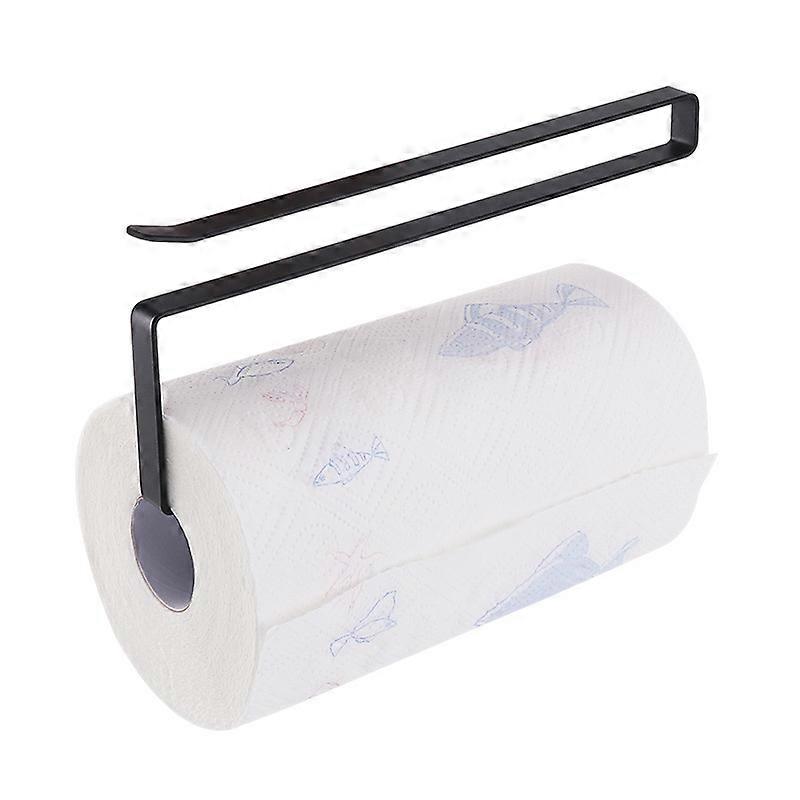 Kitchen Paper Rollers, No Drilling Required, 2 Pack, Black Sturdy and Durable, Space Saving