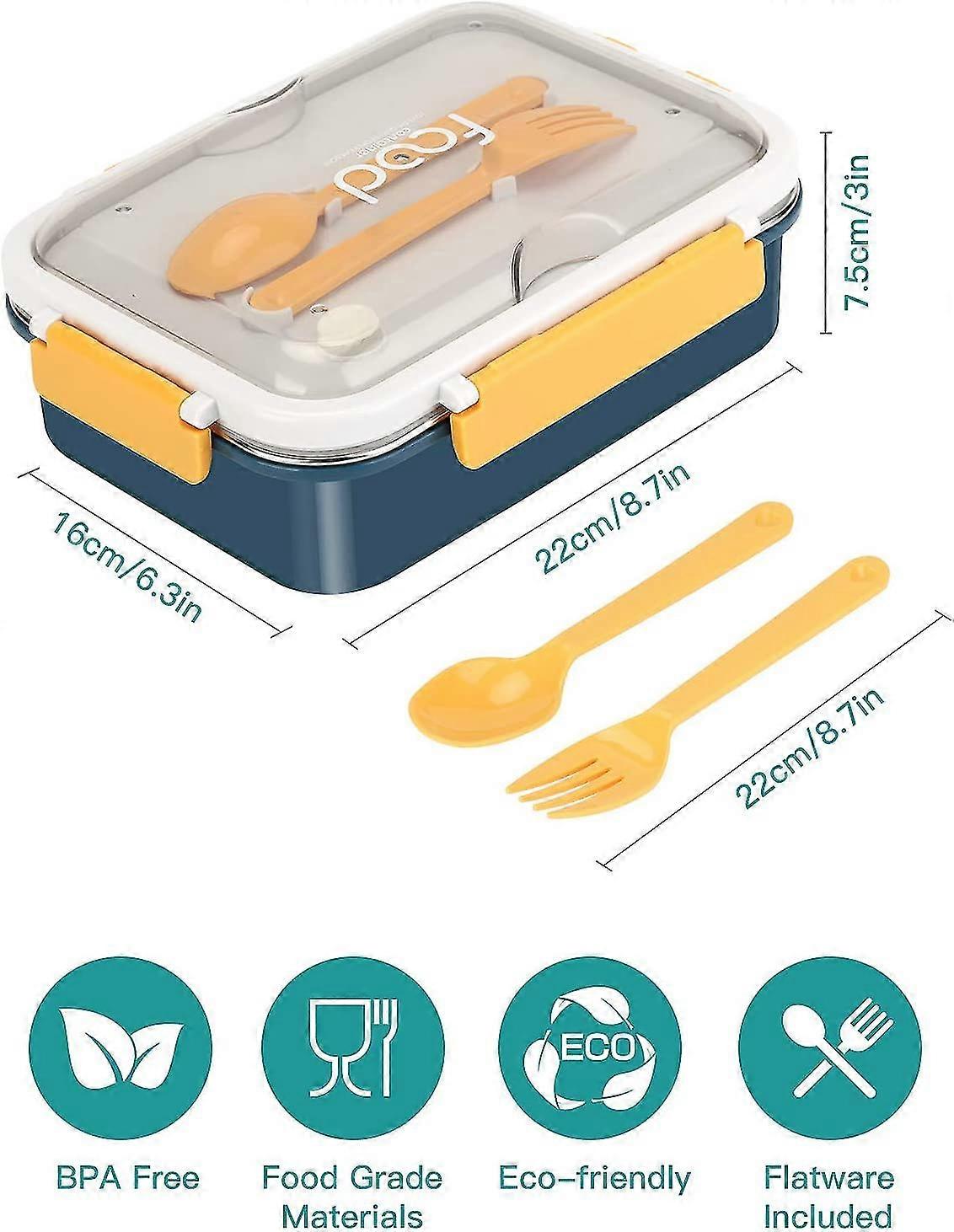 620ml弁当箱、ステンレス弁当箱、気密弁当箱、3コンパートメント、再利用可能な日本製S用