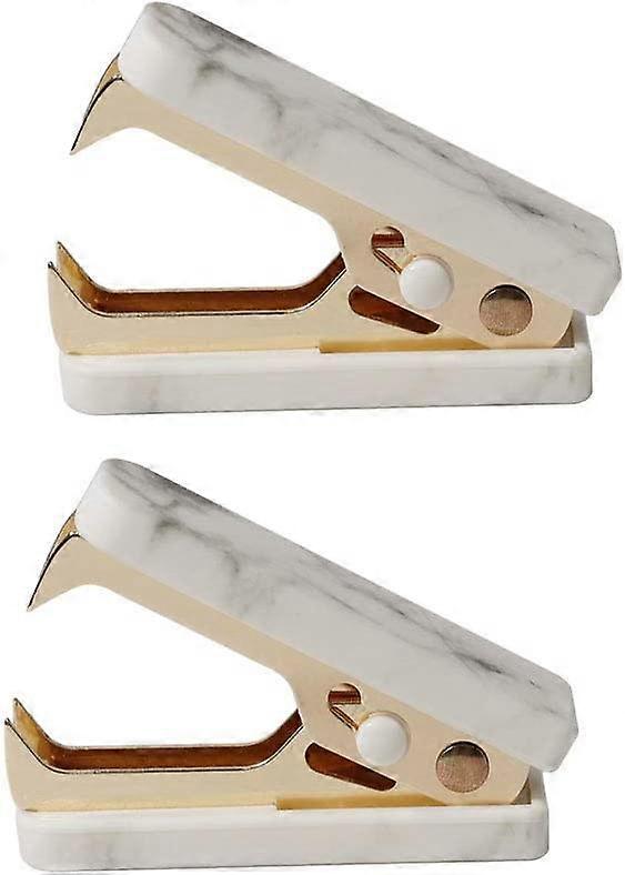 Marmor Weiße Klammern Entferner Werkzeug Gold Backen Büro Schreibwaren Schulbedarf Desktop Accessori