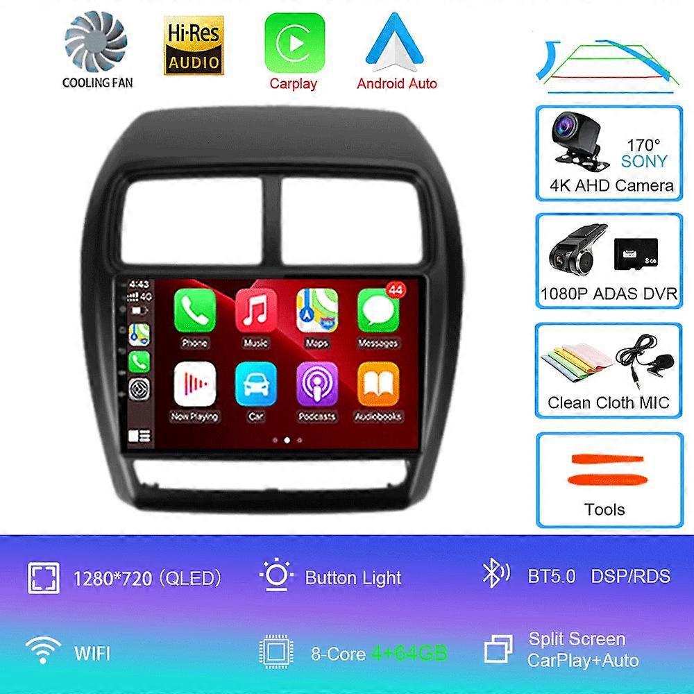 For Mitsubishi ASX 1 2016 2017 2018 2019 2020-2022 Android 14 Car Radio Multimedia Video Player GPS Navigatio Carplay Stereo DSP