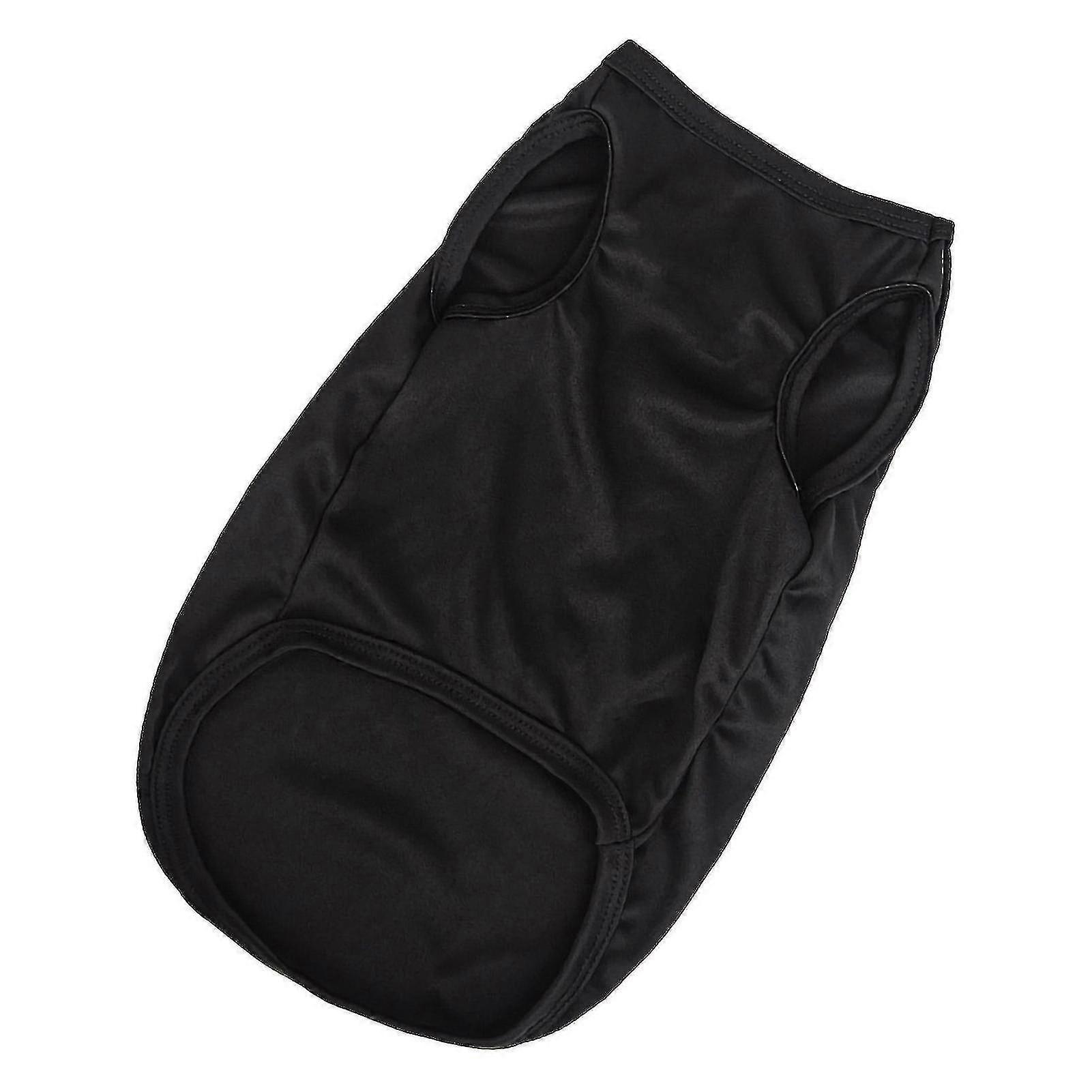 Psia vesta pevná farba okrúhly krk Elastické bavlnené tričko Letné pet oblečenie Šteňa Kostým