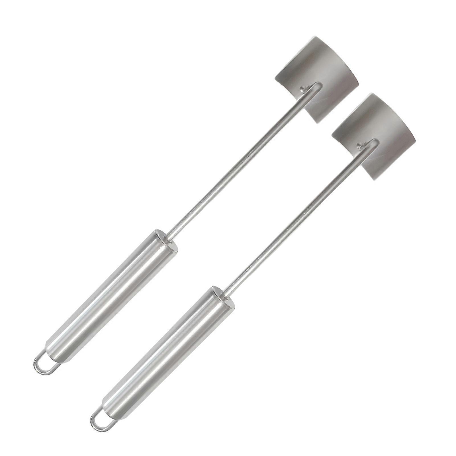 2Pcs Corn Peeler Stainless Steel Corn Cob Remover Quick Corn Kernel Remover Finger-Safe Push-Down Corn Stripping Tool Home Kitchen Restaurant Tool