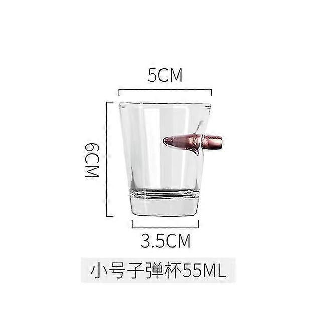 וויסקי יצירתית עם קליע רום בר קריסטל קאפ משובץ ראש קרב וודקה ירה כוסות ספל בירה גדול יוצא דופן לשתיית מתנה