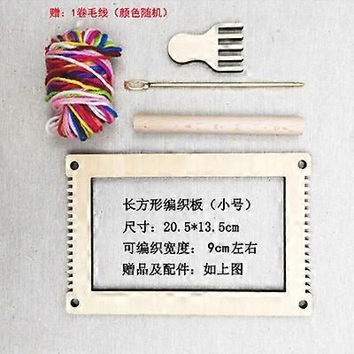 1 Set Houten Weven Loom Handcraft Mini Weaving Loom Weaving Loom Weaving Loom Intellectueel Speelgoed
