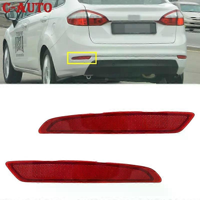 Rear Bumper Reflector Fog Light Fog Lamp bumper reflector Brake light For Ford Fiesta Sedan MK6 6th 2013 2014 2015 Warning Light
