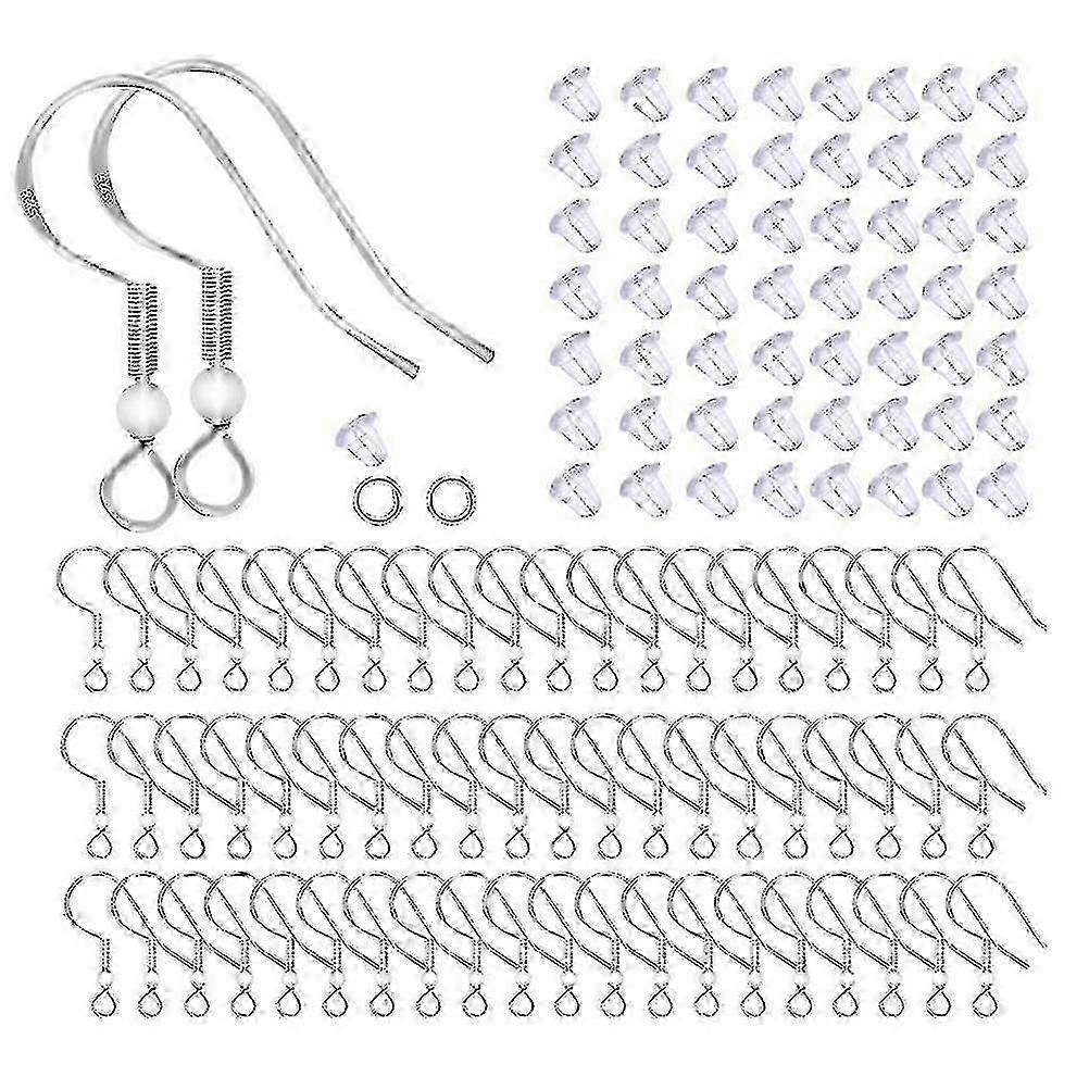 1セットのジュエリーを作るDIYイヤリングフックDIYイヤリングアクセサリーイヤーワイヤー