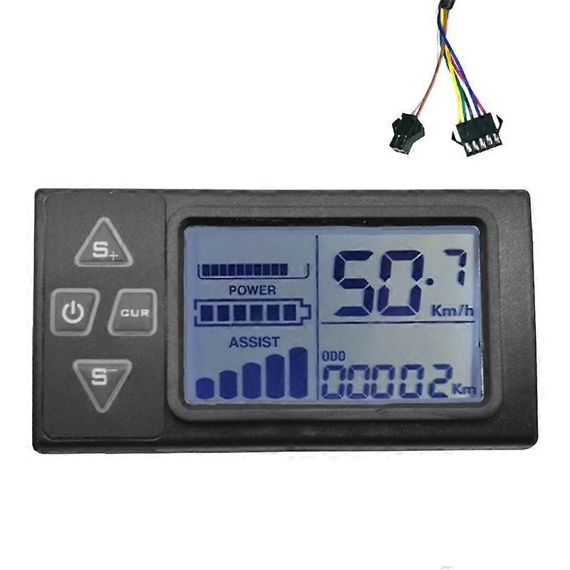 24V 36V 48V 60V S861 LCD Ebike Display instrumentbrætmåler til elektrisk cykel BLDC controller kontrolpanel (SM-stik)
