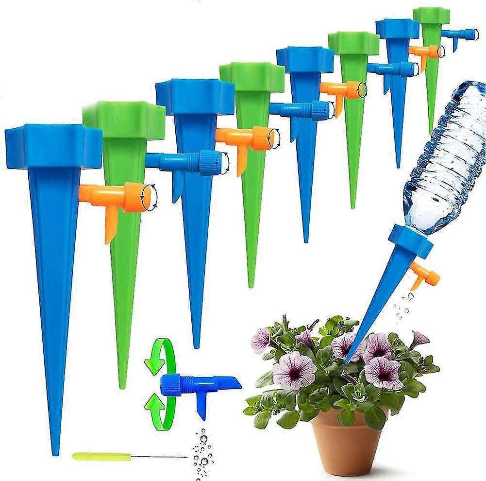 18 Pcs Plant Waterer,self Watering Spikes,plant Spikes System With Slow Release Control Vae Switch Self Irrigation Watering Drip Devices For Outdoor