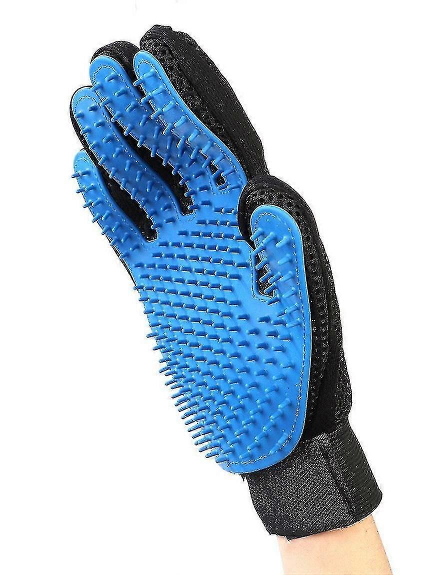 Pet Massage Gloves (1 Piece, Blue)