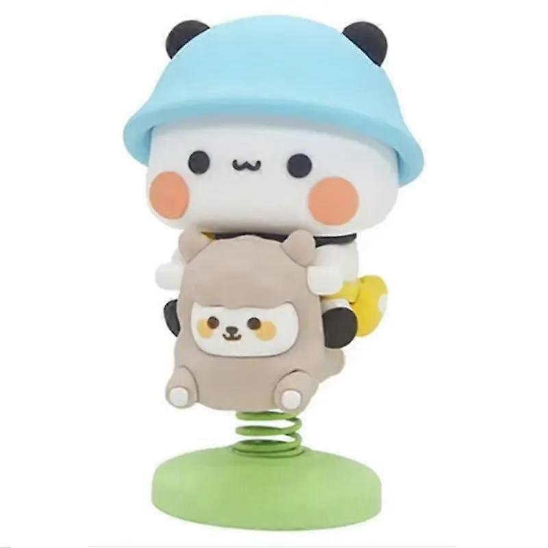 Χαριτωμένο Bubu Dudu Panda Bear Figure Kawaii Cartoon Panda Model Creative Exciting Spring Animal Car Στολίδια