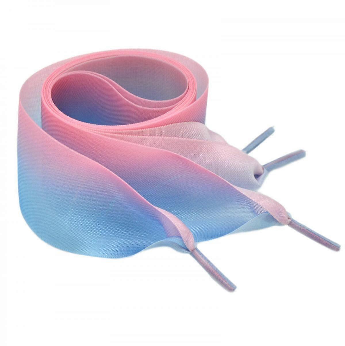 1.4CM Wide Flat Shoelaces for Women Gradient Color Shoe Laces Strings