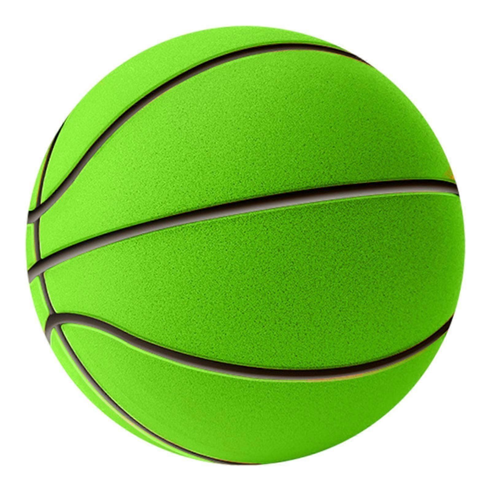 Baschet silențios Minge liniștită Minge senzorială Minge portabilă de antrenament Minge săritoare Dimensiune 5 Verde