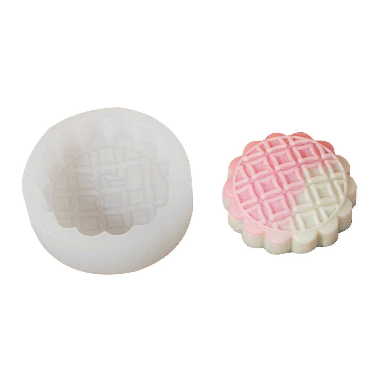 נון-סטיק עגול דפוס פודינג ג'לי עוגת ירח עובש בעבודת יד תבניות סבון סיליקון עוגת עובש עמיד בחום