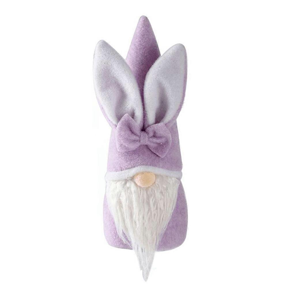Easter Decorations Easter Gnome with Bow Faceless Plush for Doll Figurines for K