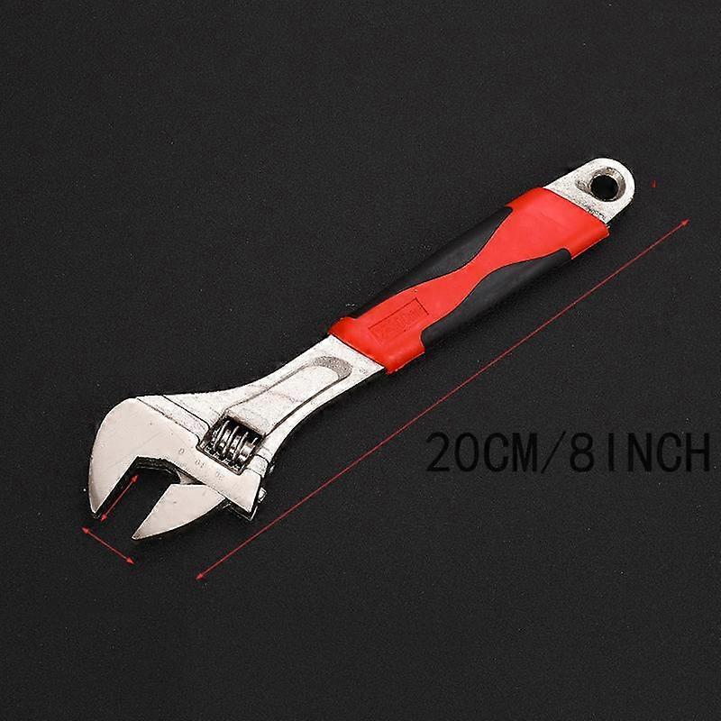 Carbon Steel Coated 8-inch Adjustable Adjustable Wrench Set Wrench Hand Tools Car Maintenance Tools.