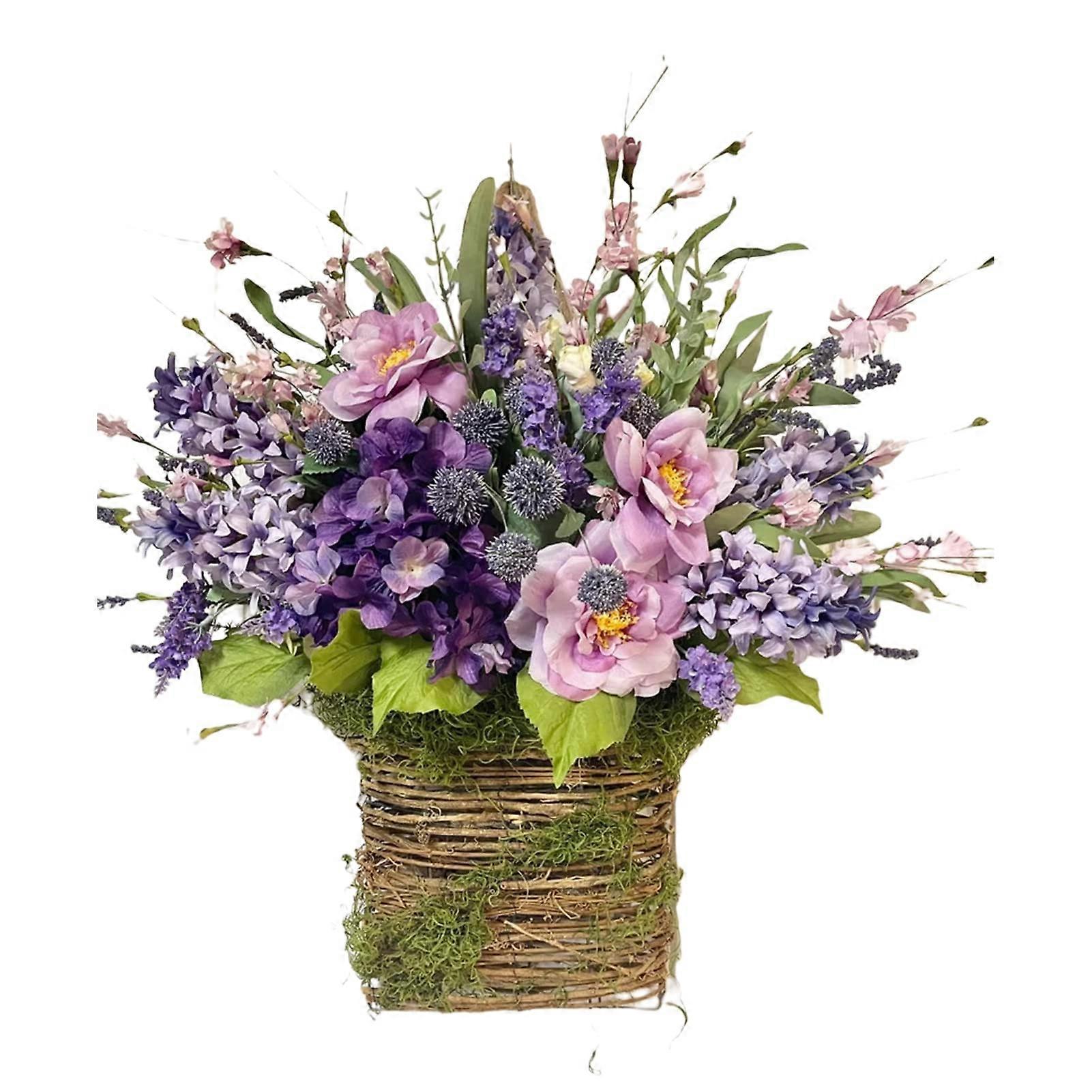 Artificial Lavender Wreath    ery Door Decor