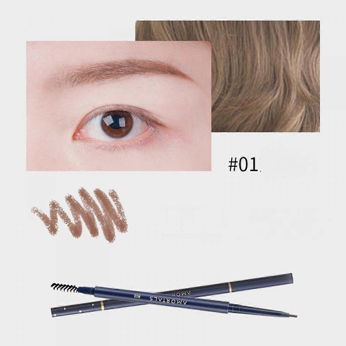 Makeup Brow Stylist Definer Waterproof Eyebrow Pencil, Ultra-Fine Mechanical Pencil, Draws Tiny Brow Hairs and Fills in Sparse