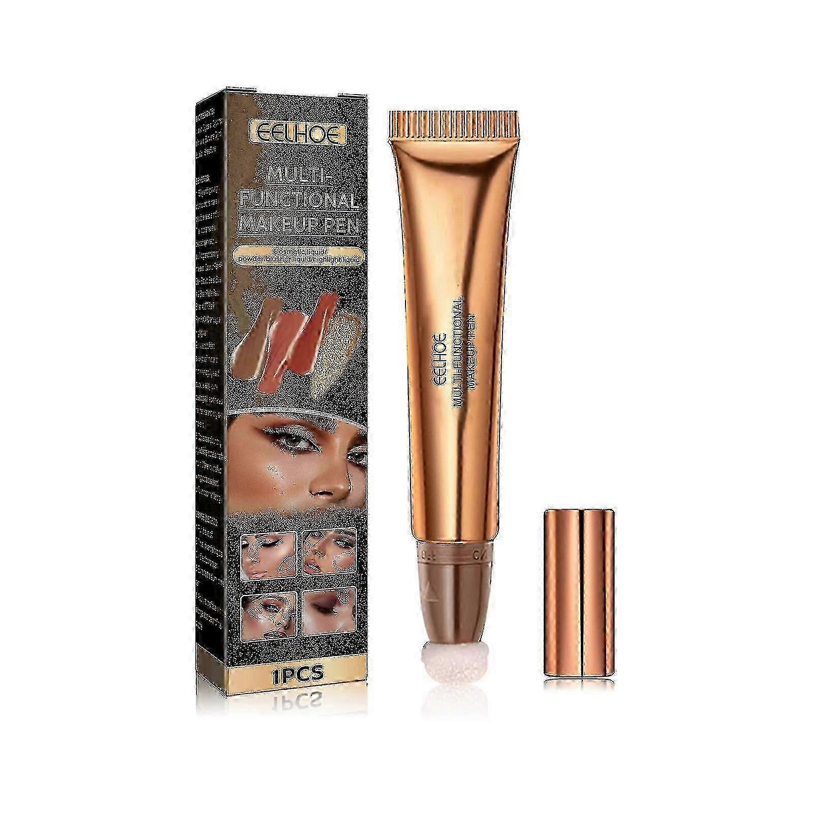 多機能化粧ペンフェイシャル輪郭ビューティースティックハイライト修理ブラッシュマルチプルポ