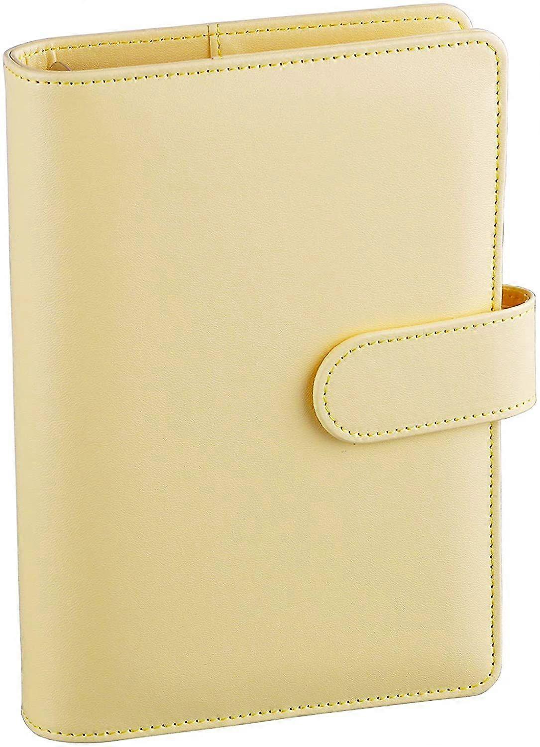 A6 PU Leather Notebook Binder Refillable 6 Ring Binder fast