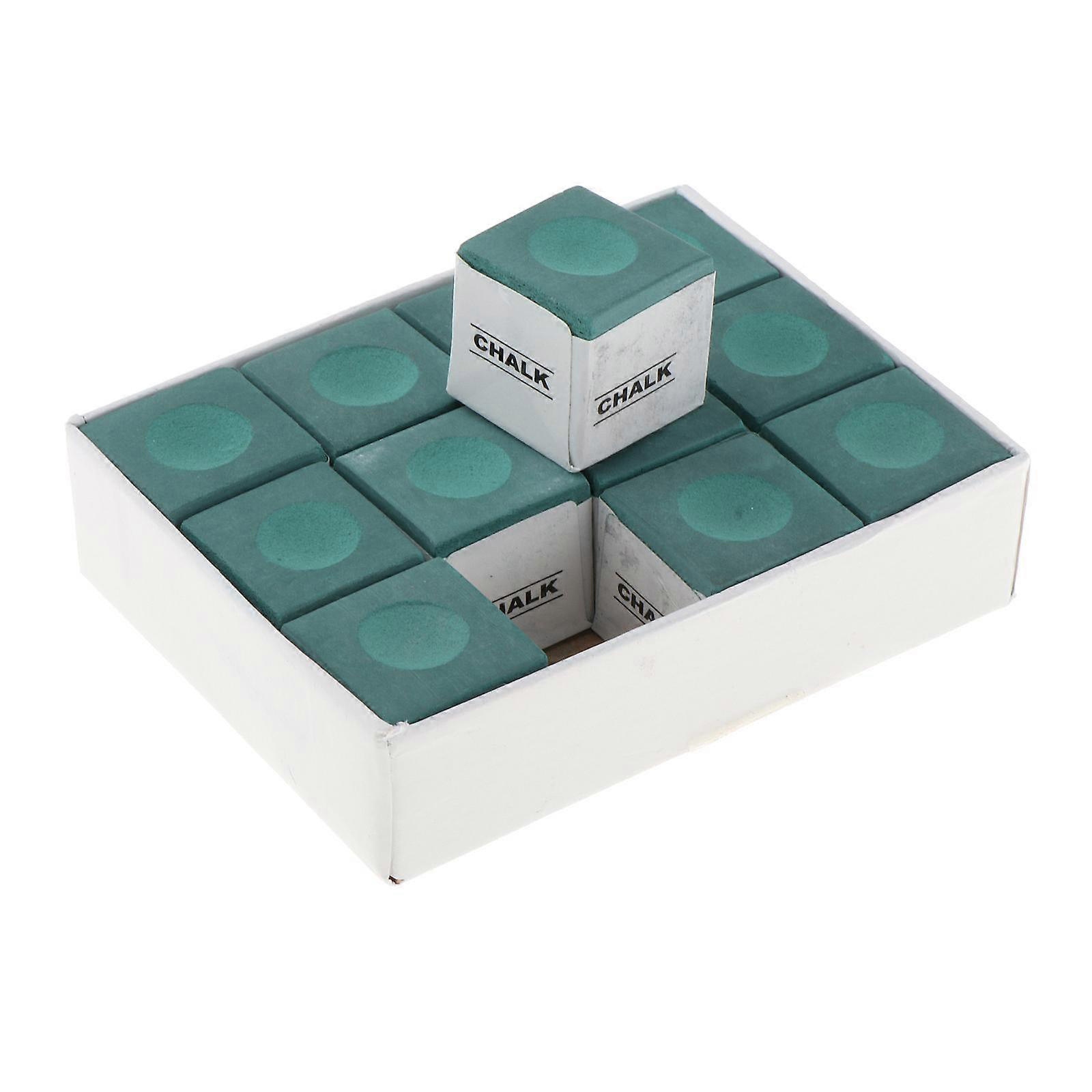 12x Pool Cue Chalks, Pool Stick Chalk, Pool Chalk Cubes, Pool Table Accessories