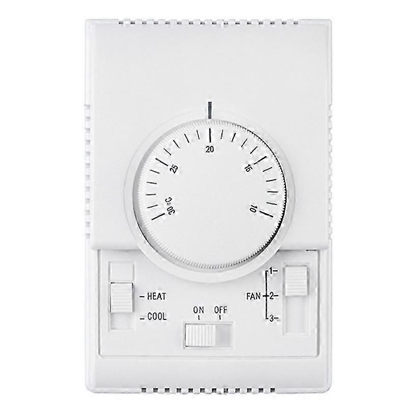 MT01 220VAC Room Mechanical Thermostat Air Conditioner Fan Coil Thermostat Temperature Controller W