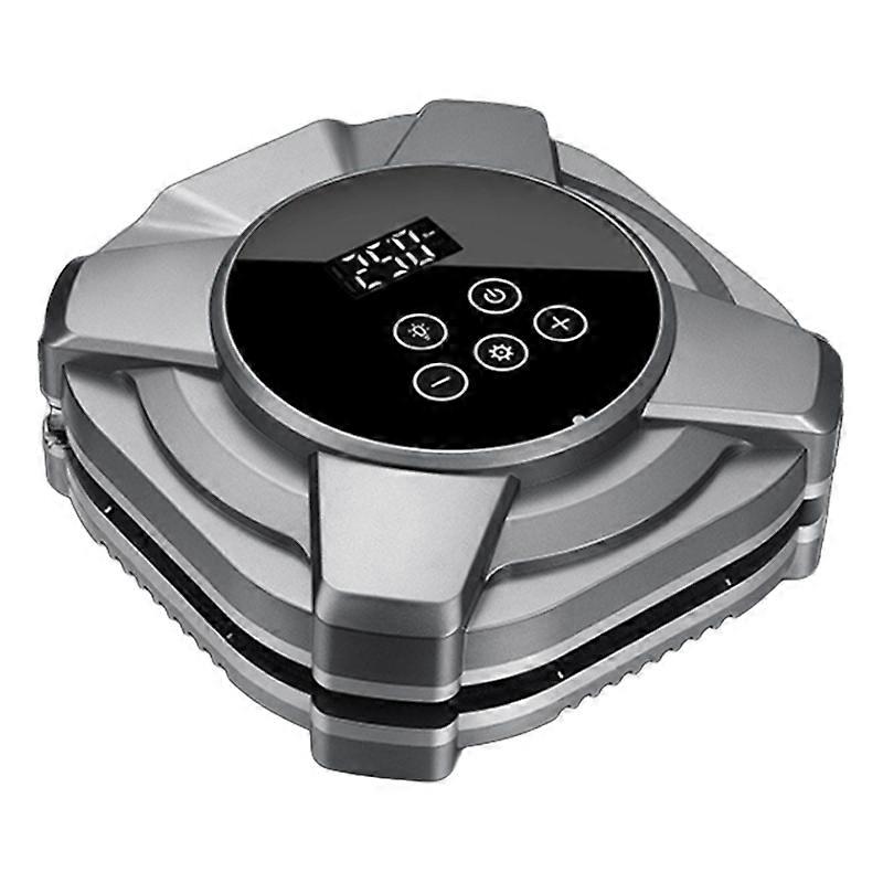 ZY5201 22 Cylinder 12V Car Air Pump Touch Screen Digital Display Tire Inflator with LED Light-Silver