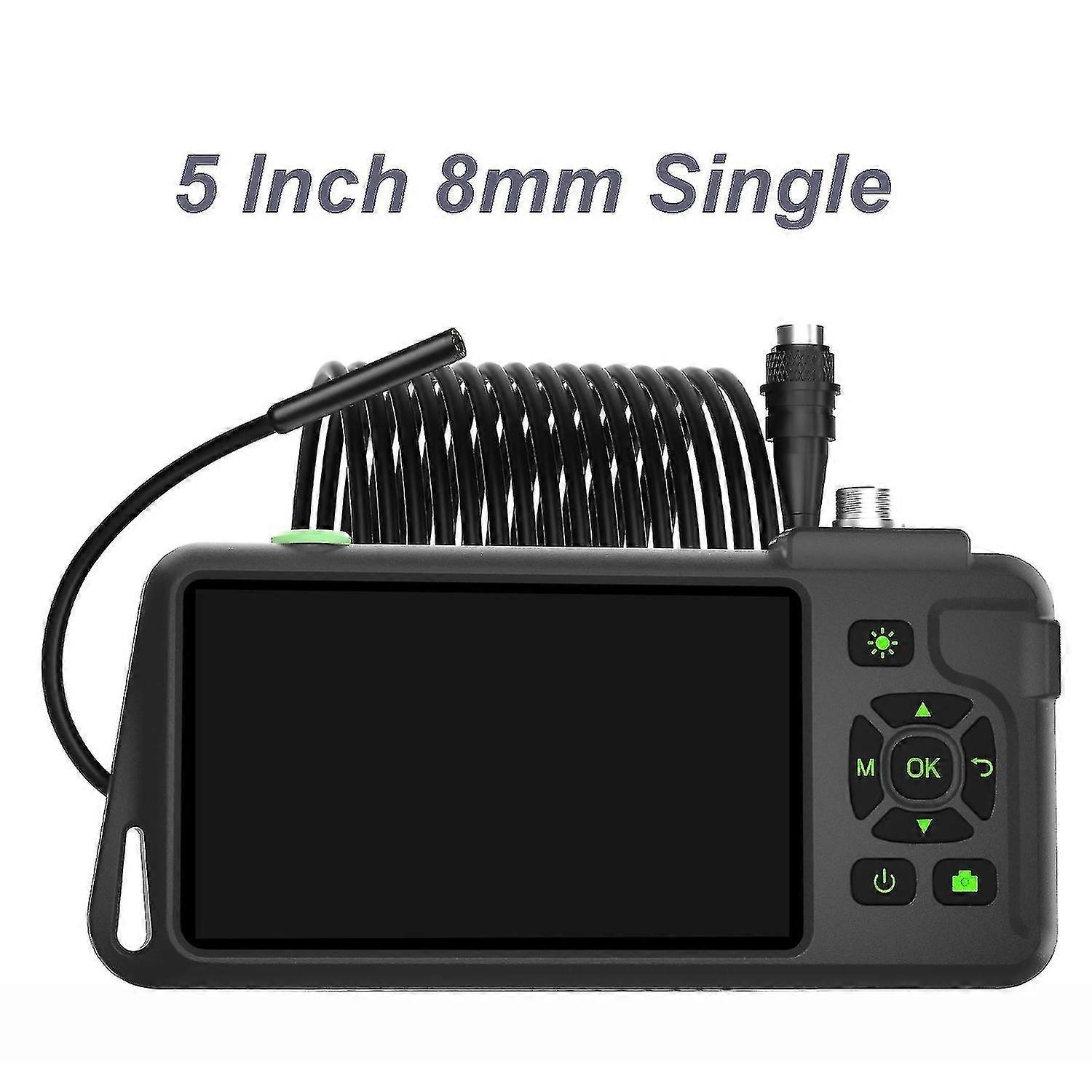 Inch IPS Color Screen Borescope 8mm Single and Double Camera Waterproof Inspection Borescope Hard Ca