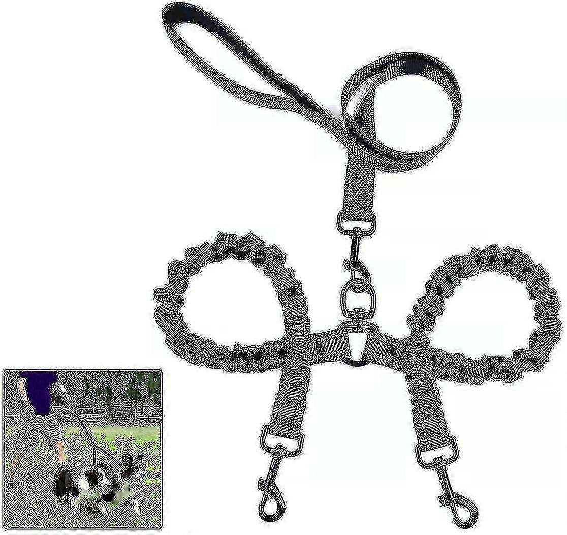 Double Dog Leash For 2 Dogs, Dog Leash, 360 Tangle Free Double Dog
