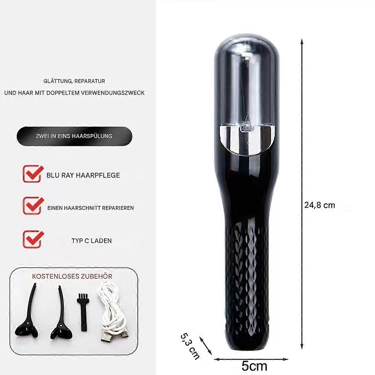 Hair straightener - spray painted black