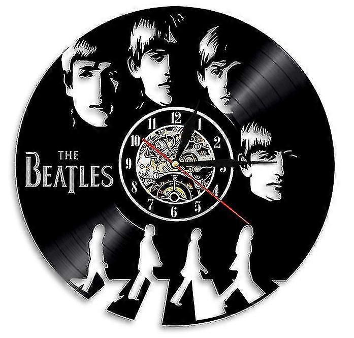 Vinil Record Wall Clock, The Beatles Record Wall Clock, Retro Home Decorare Wall Clock