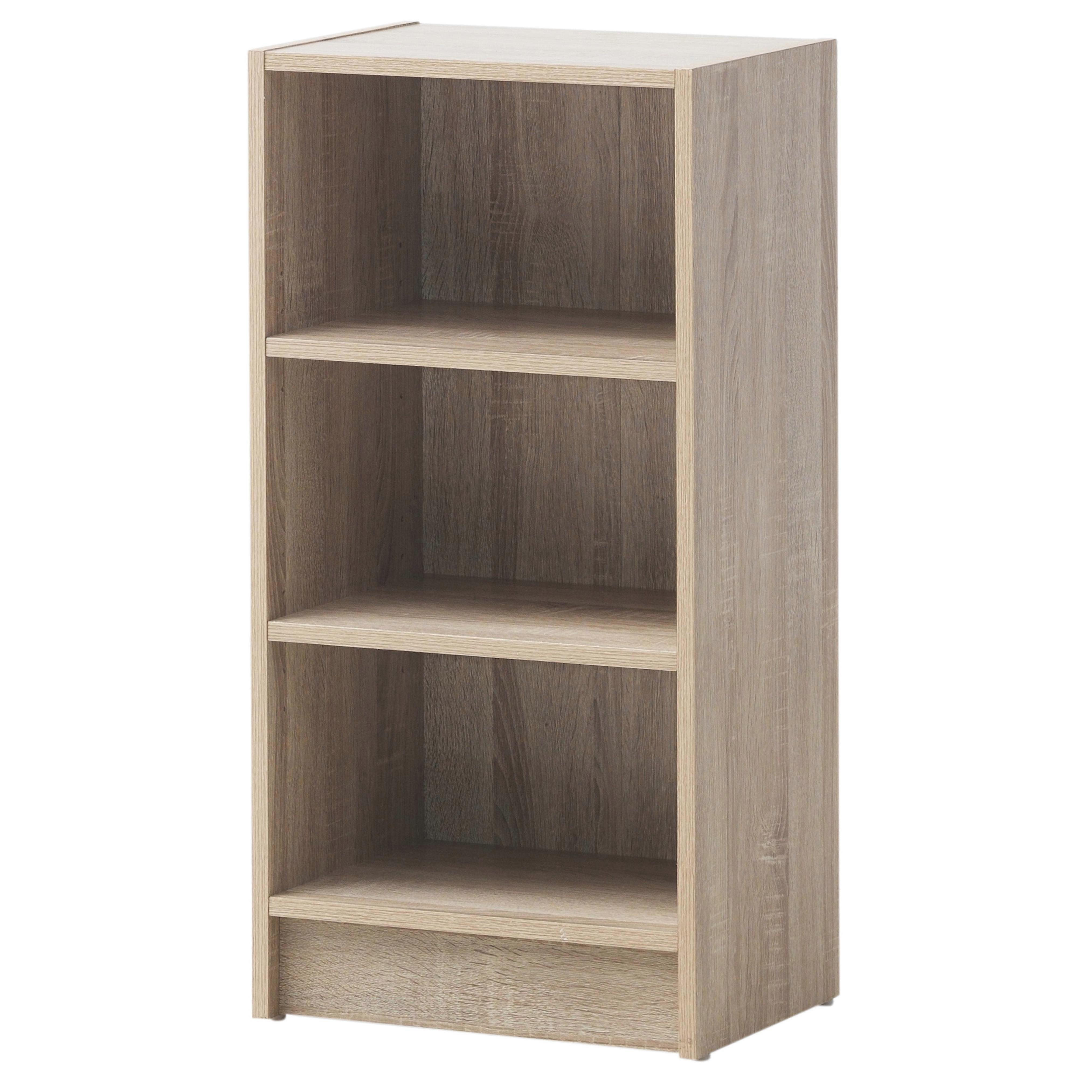 Narrow Small Bookcase Storage Shelf Unit Wood Bookshelf Display 6 Colours