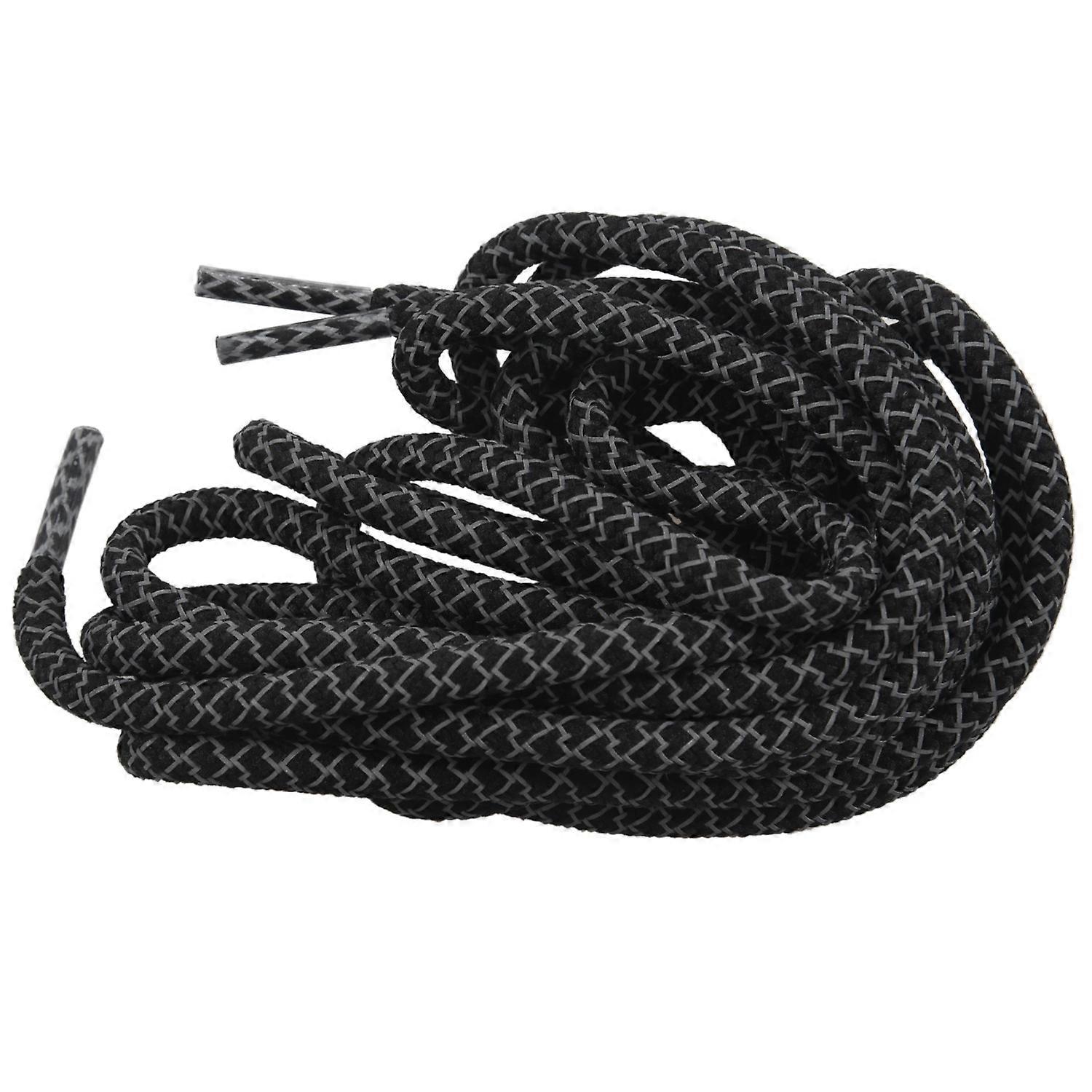 120cm laces round bottom safety laces laces reflective Color: black