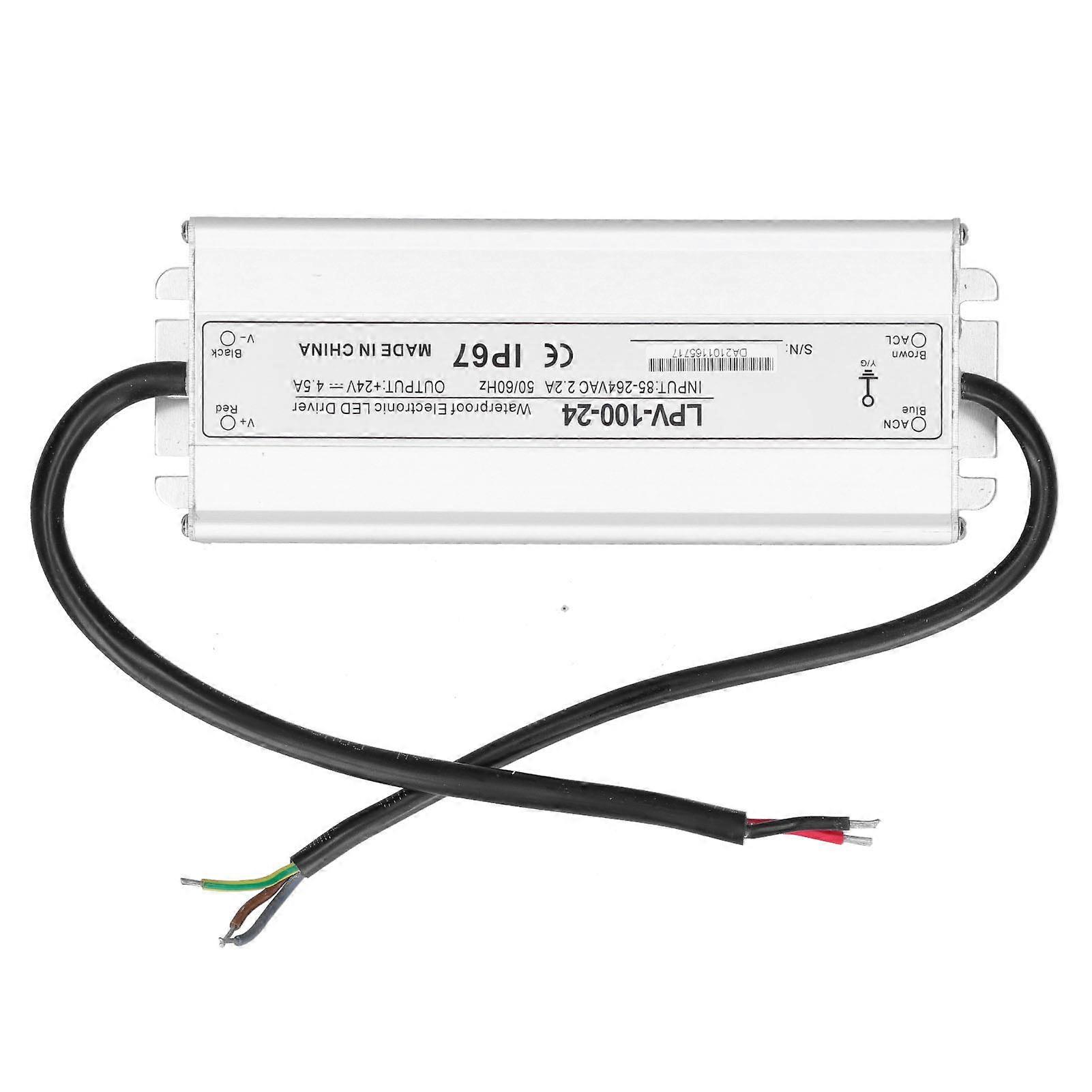 Alimentation à découpage étanche à sortie unique pilote de LED électronique DC24V 100W LPV-100-24