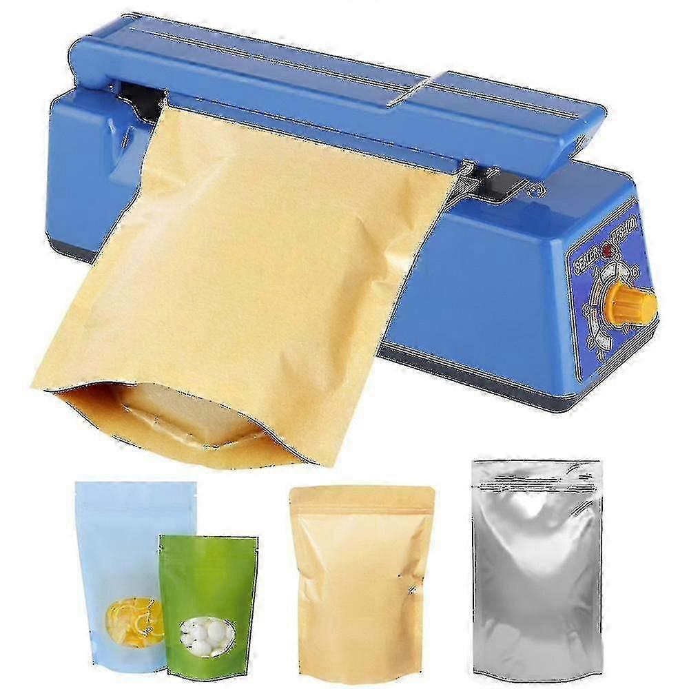 Ηλεκτρική μηχανή σφράγισης θερμότητας Heat Sealer Hand Press Vacuum Food Plastic Bag Impulse Sealer Μηχανή συσκευασίας για οικιακή κουζίνα-2025