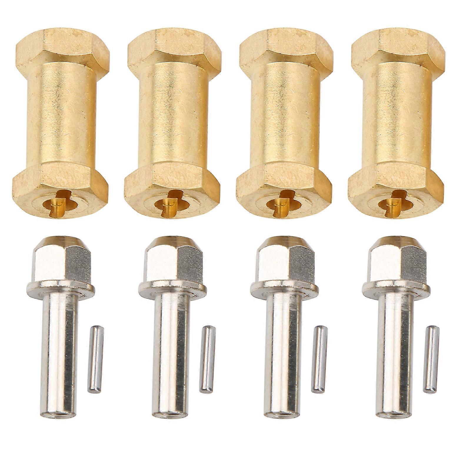 4Pcs RC Brass Connector Accessory for 1/10 Remote Control Car Easy Installation Golden