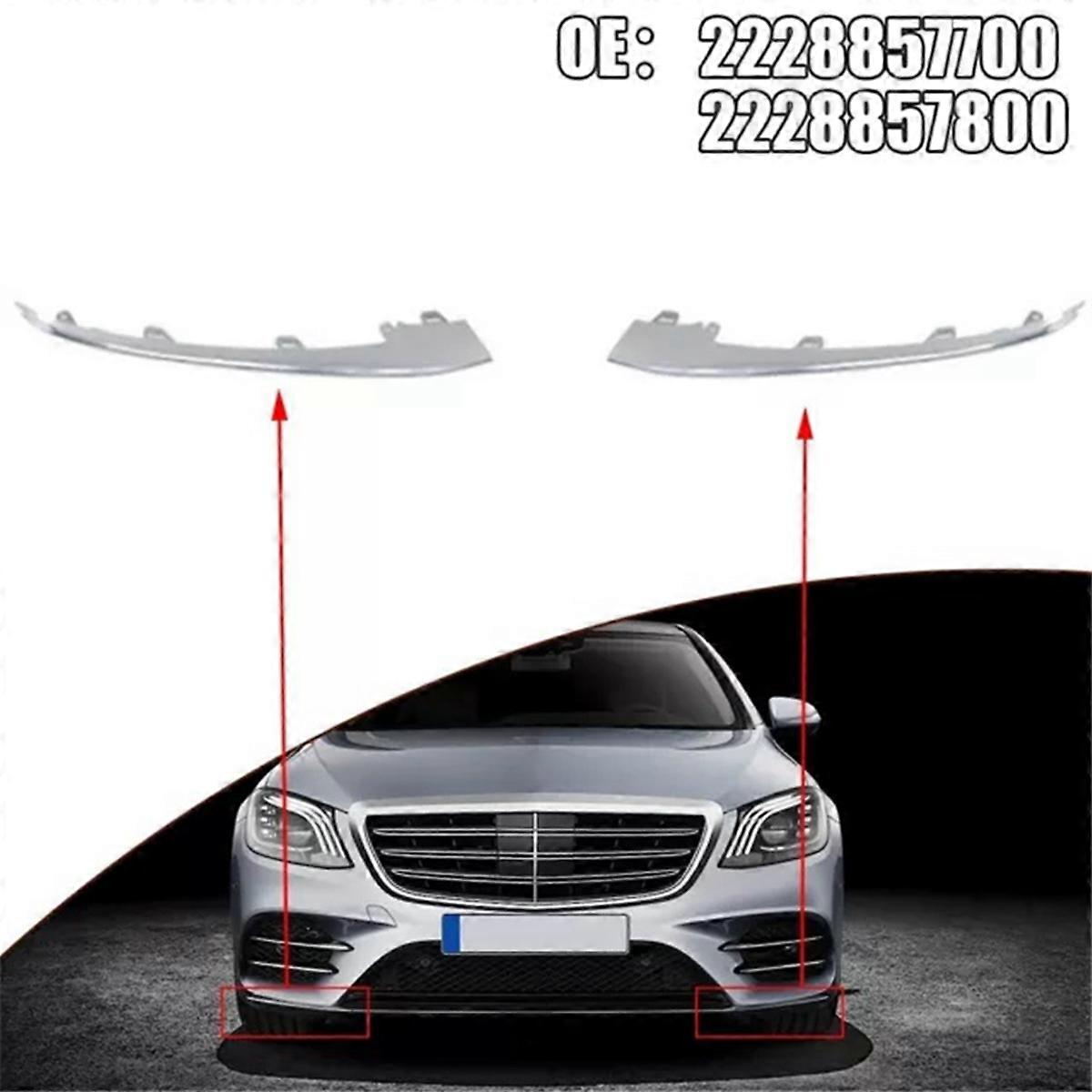 1 Pcs Front Bumper Chrome Decorative Strip Front Bumper Bright Strip for S-Class W222