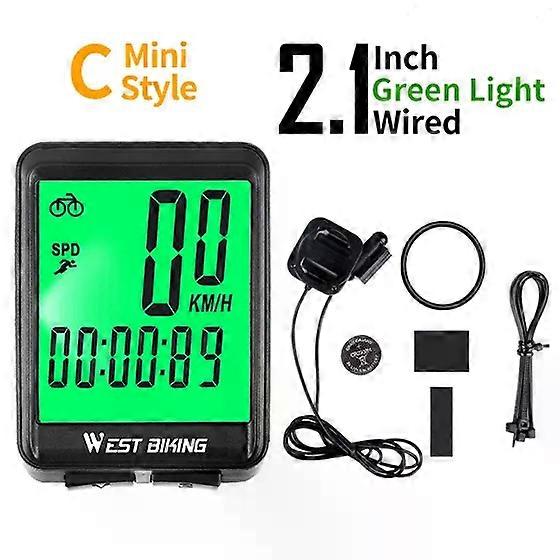 Bike Computer Multifunction LED Digital Rate MTB Bicycle Speedometer Wireless Cycling Odometer Computer Stopwatch