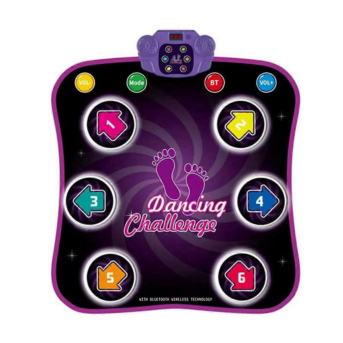LED Light Up 6-Key Wireless Bluetooth Dance Mat Toy