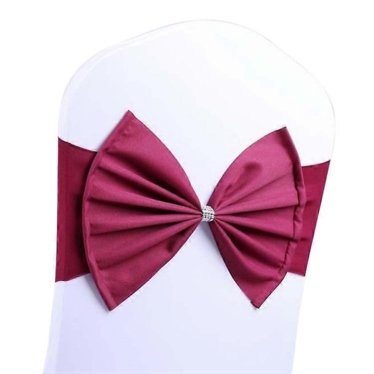 Krzesło Spandex Szarfa pasuje do wszystkich krzeseł Skrzydła krzesła ślubnego Łuk Elastyczne krzesło Wstążka Plecy Opaski na wesele Ceremonia Bankiet